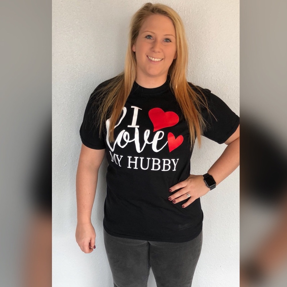 I Love My Hubby Graphic Tee - Picture 3 of 4